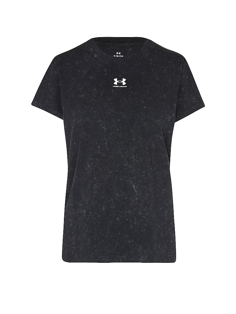 UNDER ARMOUR Damen T-Shirt UA Rival Cotton Wash schwarz | XS